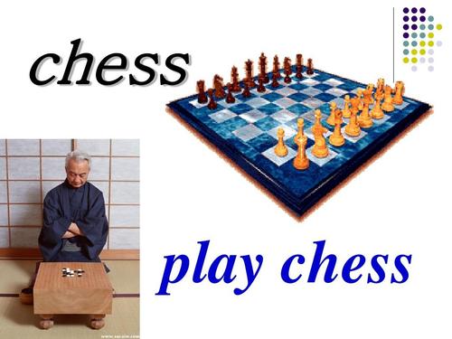 下国际象棋的英文