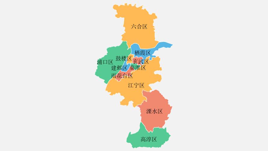 南京多少个区地图
